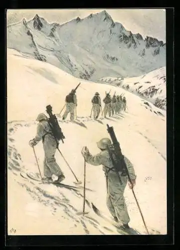 AK Schweizer Soldaten auf Ski, Skifond der 9. Division