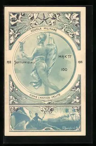 AK Modena, Scuola Militare, Sottufficiali 1912-1913, Come l`Antico velite