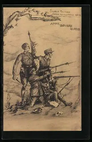 AK Scuola Militare, II. Corso Accelerato Allievi 1912-1913