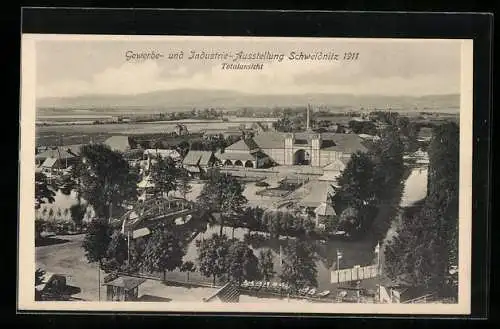 AK Schweidnitz, Gewerbe- und Industrie-Ausstellung 1911, Totalansicht