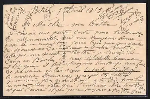 AK Bitsch, Totalansicht vom Truppenübungsplatz