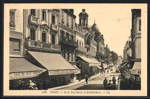 AK Vichy, Rue Georges Clemenceau, Grand Café de France