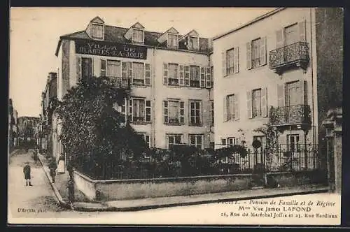 AK Vichy, Pension de Famille et de Regime Mme. Vve. James Lafond, 16 Rue du Marechal Joffre