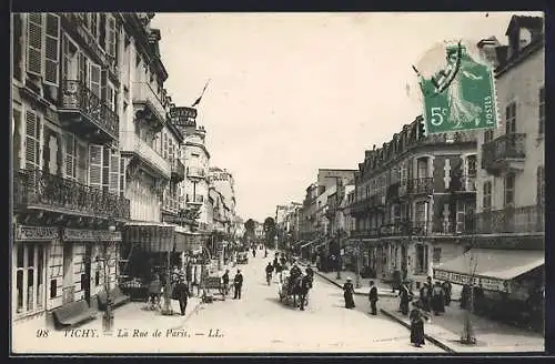 AK Vichy, La Rue de Paris