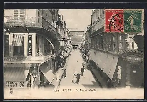 AK Vichy, La Rue du Marche