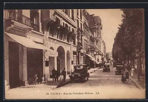 AK Vichy, Rue du President Wilson