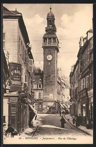 AK Moulins, Jacquemart et Rue de l'Horloge