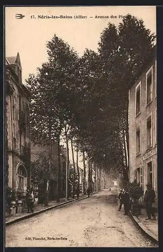 AK Néris-les-Bains, Avenue des Platanes
