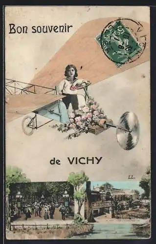 AK Vichy, Le Casino, Un Avion