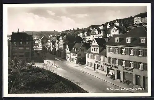 AK Tailfingen / Albstadt, Strasse mit Redaktion der Tailfinger Zeitung