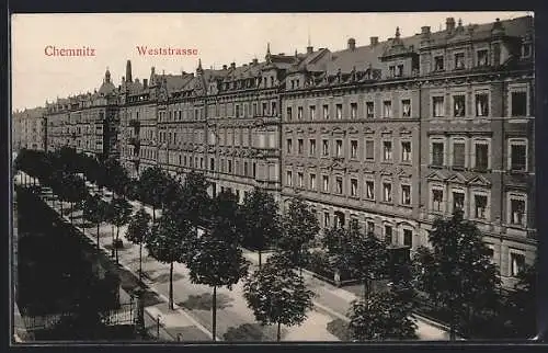 AK Chemnitz, Fassaden in der Weststrasse