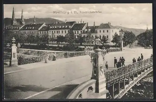 AK Freiburg i. B., Friedrichsbrücke