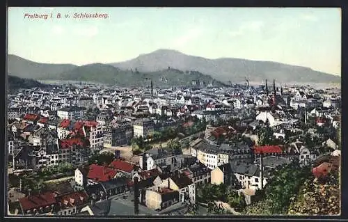 AK Freiburg i. B., Totale vom Schlossberg aus gesehen