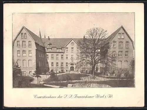 AK Werl i. W., Exerzitienhaus der Franziskaner