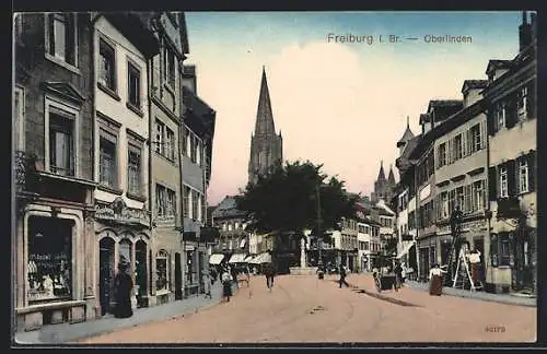 AK Freiburg i. Br., Oberlinden-Strasse