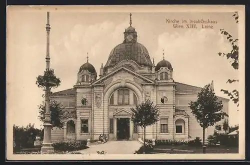 AK Wien, Lainz, Kirche im Invalidenhaus