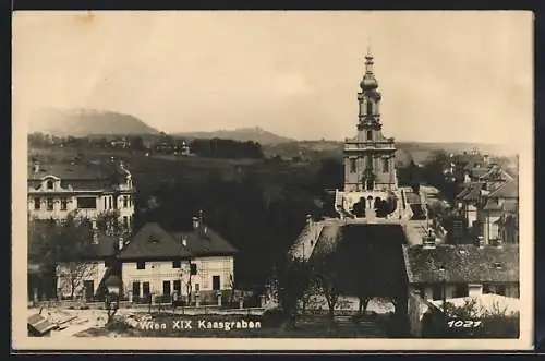 AK Wien, Kaasgraben, Teilansicht mit Kirche