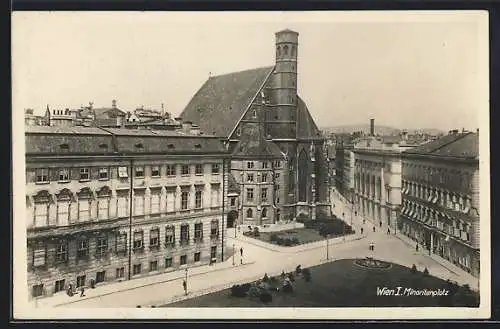 AK Wien, Blick auf die Minoritenkirche