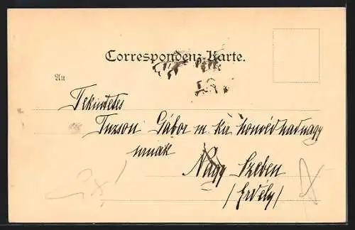 AK Wien, Franzensring mit Geschäften und Strassenbahn