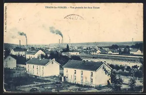 AK Thaon-les-Vosges, Vue générale des deux Usines