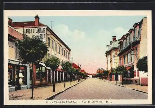 AK Thaon-les-Vosges, Rue de Lorraine