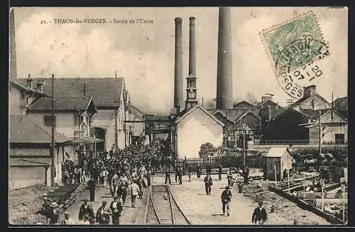 AK Thaon-les-Vosges, Sortie de l`Usine