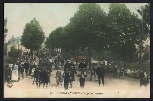 AK Thaon-les-Vosges, Sortie des Ouvriers