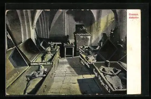 AK Bremen, Särge im Bleikeller des Doms