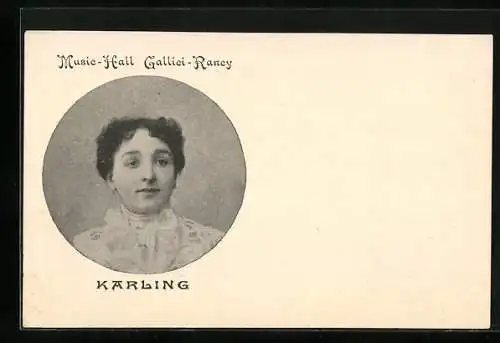 AK Music-Hall Gallici-Rancy, Portrait von Karling