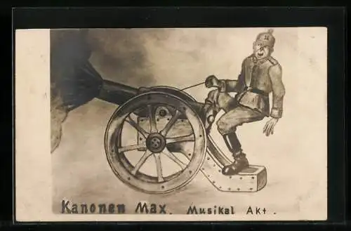 AK Kanonen Max, Musikal Akt, Soldat mit Kanone