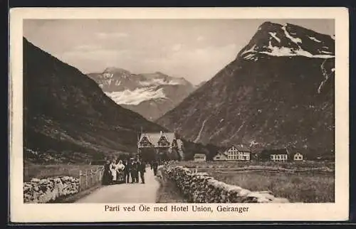 AK Geiranger, Parti ved Öie med Hotel Union