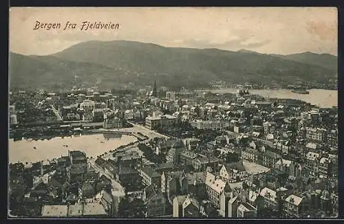 AK Bergen, Bergen fra Fjeldveien