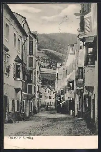 AK Sterzing, Strassenpartie mit Passanten
