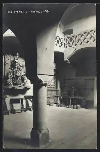 AK Sterzing, Rathaus, Innenansicht