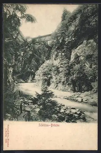 AK Tarvis, Blick zur Schlitza-Brücke