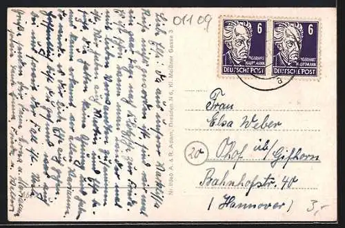 AK Dresden-Klotzsche, Blick vom Wasserturm