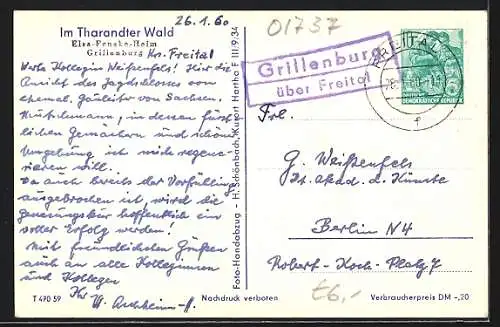 AK Grillenburg, Else-Fenske-Heim Grillenburg