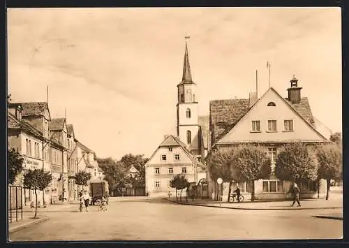 AK Rothenburg / Lausitz, Karl-Marx-Platz