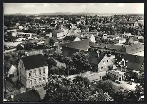 AK Naunhof / Grimma, Ortsansicht aus der Vogelschau