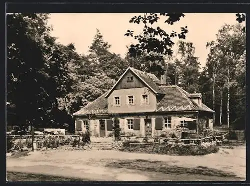AK Schmannewitz / Oschatz, Waldgaststätte Hospitalhütte