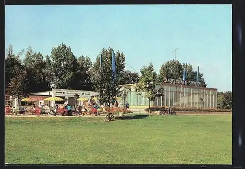 AK Halle / Saale, Peissnitzinsel, Konsum-Gaststätte Saaleaue