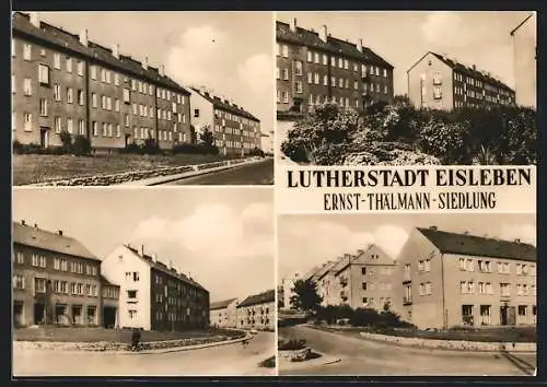AK Lutherstadt Eisleben, Ansichten der Ernst-Thälmann-Siedlung
