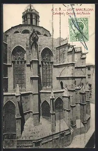 AK Barcelona, Catedral, Detalle del Abside