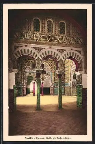 AK Sevilla, Alcázar, Salon de Embajadores