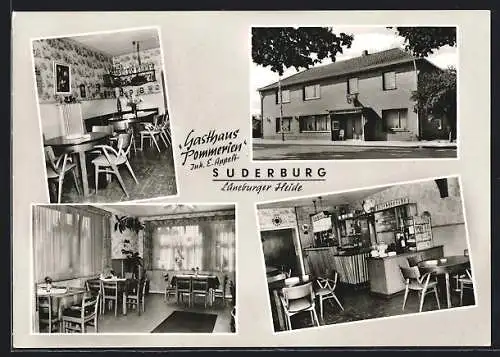 AK Suderburg /Lüneburger Heide, Gasthaus Pommerien, Bahnhofstr. 79