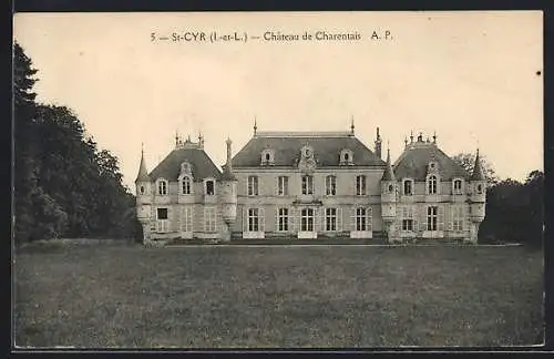 AK Saint-Cyr /I.-et-L., Chateau de Charentais