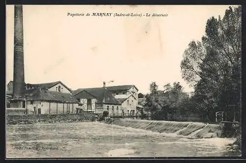 AK Marnay /I.-et-L., Papeterie, Le deversoir