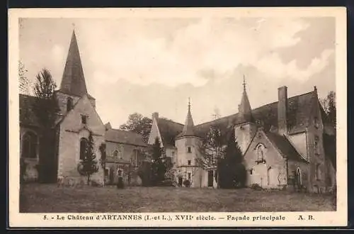 AK Artannes /I.-et-L., Le Chateau, Facade principale