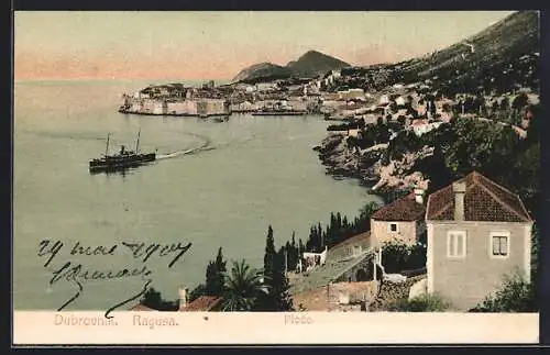 AK Dubrovnik / Ragusa, Ploce, Blick zum Hafen