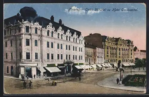 AK Bucuresti, Calea Victoriei cu Hotel Continental